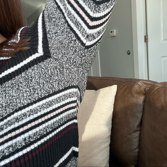 PacSun, LA Hearts tightly knitted, 5 color stripped sweater, S - Picture 6 of 7